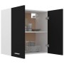 Armario colgante de cocina madera ingeniería negra 60x31x60 cm de vidaXL, Armarios de cocina - Ref: Foro24-801269, Precio: 51...
