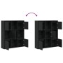 Estantería de madera de ingeniería roble negro 89x24x101,5 cm de , Librerías y estanterías - Ref: Foro24-860401, Precio: 99,0...