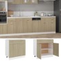 Armario inferior cajón madera ingeniería roble 80x46x81,5 cm de vidaXL, Armarios de cocina - Ref: Foro24-801239, Precio: 136,...