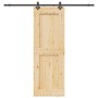 Puerta corredera con herrajes madera maciza de pino 80x210 cm de , Puertas - Ref: Foro24-3332731, Precio: 207,72 €, Descuento: %