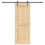 Puerta corredera con herrajes madera maciza de pino 85x210 cm de , Puertas - Ref: Foro24-3332744, Precio: 195,10 €, Descuento: %