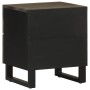 Mesita de noche de madera maciza de mango negra 40x33x46 cm de , Mesitas de noche - Ref: Foro24-4017682, Precio: 69,84 €, Des...