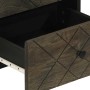 Mesita de noche de madera maciza de mango negra 40x33x46 cm de , Mesitas de noche - Ref: Foro24-4017682, Precio: 69,84 €, Des...