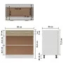 Armario inferior cajón madera ingeniería roble 80x46x81,5 cm de vidaXL, Armarios de cocina - Ref: Foro24-801239, Precio: 139,...