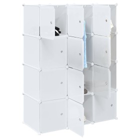 Organizador de cubos almacenamiento 12 cubos varillas colgar PP de , Almacenamiento de ropa y armarios - Ref: Foro24-4019583,...