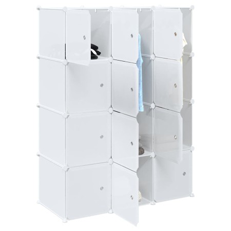 Organizador de cubos almacenamiento 12 cubos varillas colgar PP de , Almacenamiento de ropa y armarios - Ref: Foro24-4019583,...