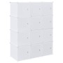 Organizador de cubos almacenamiento 12 cubos varillas colgar PP de , Almacenamiento de ropa y armarios - Ref: Foro24-4019583,...