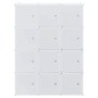 Organizador de cubos almacenamiento 12 cubos varillas colgar PP de , Almacenamiento de ropa y armarios - Ref: Foro24-4019583,...