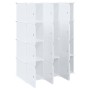 Organizador de cubos almacenamiento 12 cubos varillas colgar PP de , Almacenamiento de ropa y armarios - Ref: Foro24-4019583,...