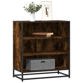 Aparador madera ingeniería y metal roble ahumado 68x35x76 cm de , Aparadores - Ref: Foro24-848976, Precio: 76,36 €, Descuento: %
