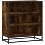 Aparador madera ingeniería y metal roble ahumado 68x35x76 cm de , Aparadores - Ref: Foro24-848976, Precio: 76,36 €, Descuento: %