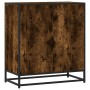 Aparador madera ingeniería y metal roble ahumado 68x35x76 cm de , Aparadores - Ref: Foro24-848976, Precio: 76,36 €, Descuento: %