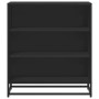 Aparador de madera de ingeniería y metal negro 68x35x76 cm de , Aparadores - Ref: Foro24-848974, Precio: 81,41 €, Descuento: %