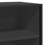 Aparador de madera de ingeniería y metal negro 68x35x76 cm de , Aparadores - Ref: Foro24-848974, Precio: 81,41 €, Descuento: %