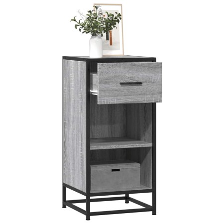 Aparador madera ingeniería y metal gris Sonoma 35,5x35x76 cm de , Aparadores - Ref: Foro24-848957, Precio: 60,88 €, Descuento: %