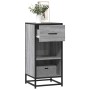 Aparador madera ingeniería y metal gris Sonoma 35,5x35x76 cm de , Aparadores - Ref: Foro24-848957, Precio: 60,88 €, Descuento: %