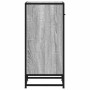 Aparador madera ingeniería y metal gris Sonoma 35,5x35x76 cm de , Aparadores - Ref: Foro24-848957, Precio: 60,88 €, Descuento: %