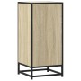 Aparador madera ingeniería y metal roble Sonoma 35,5x35x76 cm de , Aparadores - Ref: Foro24-848955, Precio: 58,56 €, Descuent...