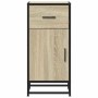 Aparador madera ingeniería y metal roble Sonoma 35,5x35x76 cm de , Aparadores - Ref: Foro24-848960, Precio: 72,19 €, Descuent...