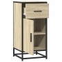Aparador madera ingeniería y metal roble Sonoma 35,5x35x76 cm de , Aparadores - Ref: Foro24-848960, Precio: 72,19 €, Descuent...