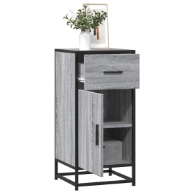 Aparador madera ingeniería y metal gris Sonoma 35,5x35x76 cm de , Aparadores - Ref: Foro24-848962, Precio: 74,11 €, Descuento: %