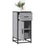 Aparador madera ingeniería y metal gris Sonoma 35,5x35x76 cm de , Aparadores - Ref: Foro24-848962, Precio: 74,11 €, Descuento: %