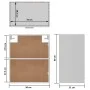 Armarios colgantes cocina 2 uds madera de ingeniería 50x31x60cm de vidaXL, Armarios de cocina - Ref: Foro24-805078, Precio: 8...