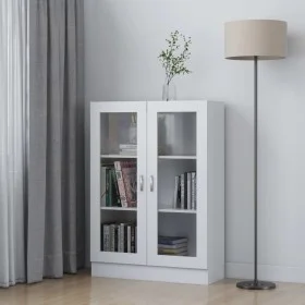 Vitrina de madera contrachapada blanco 82,5x30,5x115 cm de vidaXL, Librerías y estanterías - Ref: Foro24-802750, Precio: 90,6...
