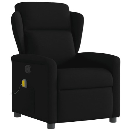 Sillón reclinable de masaje de tela negro de , Sillones - Ref: Foro24-4015588, Precio: 206,95 €, Descuento: %