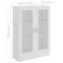 Vitrina de madera contrachapada blanco 82,5x30,5x115 cm de vidaXL, Librerías y estanterías - Ref: Foro24-802750, Precio: 92,3...