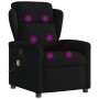 Sillón reclinable de masaje de tela negro de , Sillones - Ref: Foro24-4015588, Precio: 206,95 €, Descuento: %