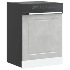 Panel lavavajillas Porto madera contrachapada gris hormigón de , Armarios de cocina - Ref: Foro24-854141, Precio: 39,37 €, De...