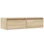 Mueble de TV con luces LED roble sonoma 100X35,5x25 cm de , Muebles TV - Ref: Foro24-860240, Precio: 80,02 €, Descuento: %