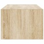 Mueble de TV con luces LED roble sonoma 100X35,5x25 cm de , Muebles TV - Ref: Foro24-860240, Precio: 80,02 €, Descuento: %