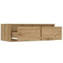 Mueble de TV con luces LED roble artisan 75x35,5x25 cm de , Muebles TV - Ref: Foro24-860237, Precio: 70,75 €, Descuento: %