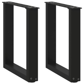 Patas de mesa de centro forma U 2uds acero negro 28x(42-43) cm de , Patas para mesas - Ref: Foro24-4013148, Precio: 53,11 €, ...