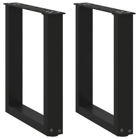Patas de mesa de centro forma U 2uds acero negro 28x(42-43) cm de , Patas para mesas - Ref: Foro24-4013148, Precio: 53,11 €, ...
