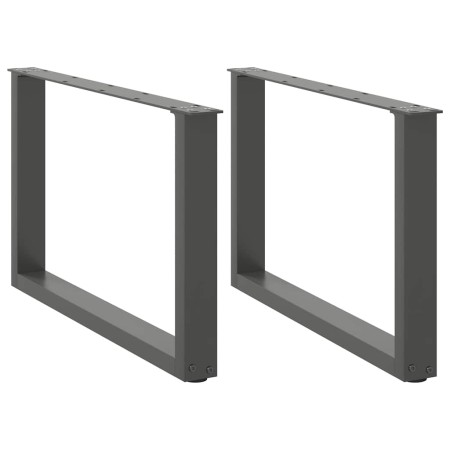 Patas para mesa de centro en forma de U 2 uds antracita acero de , Patas para mesas - Ref: Foro24-4013162, Precio: 63,71 €, D...