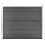 Panel de valla WPC negro 180x146 cm de vidaXL, Paneles de vallas - Ref: Foro24-148984, Precio: 201,32 €, Descuento: %