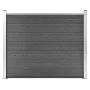 Panel de valla WPC negro 180x146 cm de vidaXL, Paneles de vallas - Ref: Foro24-148984, Precio: 220,26 €, Descuento: %