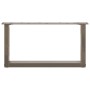 Patas de mesa centro forma U 2uds acero natural 60x(30-31) cm de , Patas para mesas - Ref: Foro24-4013143, Precio: 56,62 €, D...