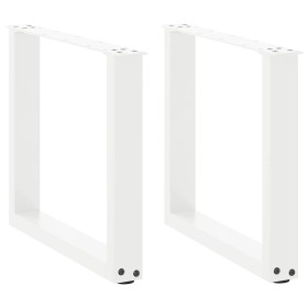 Patas de mesa de centro forma U 2uds acero blanco 50x(42-43) cm de , Patas para mesas - Ref: Foro24-4013157, Precio: 60,10 €,...