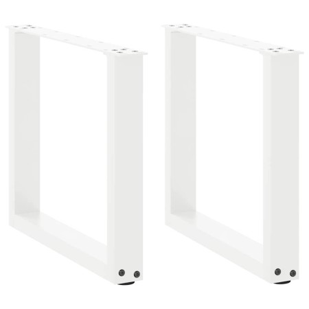 Patas de mesa de centro forma U 2uds acero blanco 50x(42-43) cm de , Patas para mesas - Ref: Foro24-4013157, Precio: 60,10 €,...