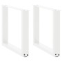 Patas de mesa de centro forma U 2uds acero blanco 50x(42-43) cm de , Patas para mesas - Ref: Foro24-4013157, Precio: 60,10 €,...