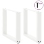 Patas de mesa de centro forma U 2uds acero blanco 50x(42-43) cm de , Patas para mesas - Ref: Foro24-4013157, Precio: 60,10 €,...