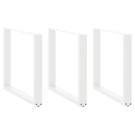 Patas para mesa centro forma U 3 uds blanco 80x(72-73) cm acero de , Patas para mesas - Ref: Foro24-4013205, Precio: 129,65 €...