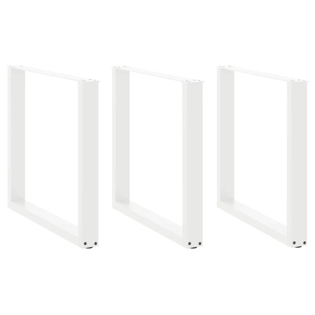 Patas para mesa centro forma U 3 uds blanco 80x(72-73) cm acero de , Patas para mesas - Ref: Foro24-4013205, Precio: 129,65 €...