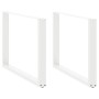 Patas para mesa comedor forma U 2uds acero blanco 100x(72-73)cm de , Patas para mesas - Ref: Foro24-4013197, Precio: 106,21 €...