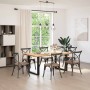 Patas para mesa de comedor en forma de U 2 uds acero negro de , Patas para mesas - Ref: Foro24-4013188, Precio: 83,62 €, Desc...