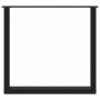 Patas para mesa de comedor en forma de U 2 uds acero negro de , Patas para mesas - Ref: Foro24-4013188, Precio: 83,62 €, Desc...